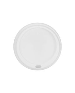 Tapa de PS  Color Blanca Para Vaso de 8 oz pack de 50 pzas